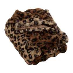 Rjava odeja 130x170 cm Animal Print – Catherine Lansfield