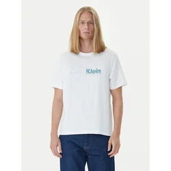 Calvin Klein Majica LV04RD822G Bela Regular Fit