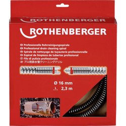 Rothenberger Rothenberger spirala za čiščenje cevi, SMK 16 mm x 2,3 m dimenzije (premer x D) 16 mm x 230 cm 72433