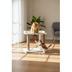 Paws & Whiskers Grebalica za mačke Liya, Bela
