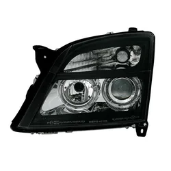 OEM Kristalni farovi Angel Eyes Opel Vectra C (02-05), Crni