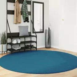Tepih OVIEDO kratkih vlakana tirkizni O 200 cm