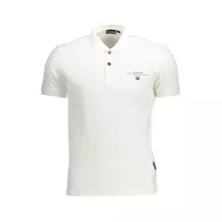 NAPAPIJRI Muška polo majica NP0A4GDL-ELBAS-SS-4_BIANCO_002, Bela