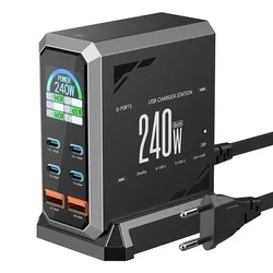 Blitzwolf Blitzwolf BW-S31 2xUSB-A, 4xUSB-C, PD, 240W omrežni polnilnik