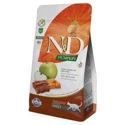 N&D Pumpkin Hrana za odrasle mačke, Bundeva i Srnetina - 1.5 kg