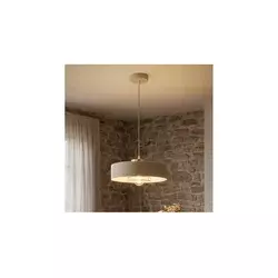 Brilagi - Luster na sajli 1xE27/60W/230V prečnika 30 cm bež/zlatna