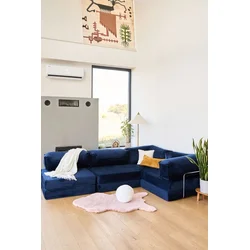 ATELIER DEL SOFA Ugaona garnitura Kanyon Navy Blue