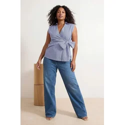 Trendyol Curve Ženska bluza Tbbss26Af00006, Plava