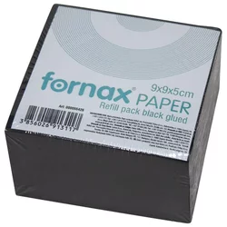 PAPIR ZA KOCKU 9X9X5CM LJEPLJENI FORNAX CRNI