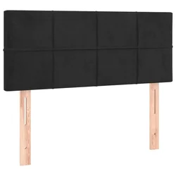 Vidaxl Box spring postelja z vzmetnico črna 90x200 cm žamet