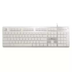 White Shark Gaming tastatura WS GK 003141, Tachi USB, Membranska, Bela