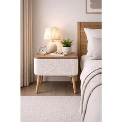Hanah Home noćni ormarić Nivo, beli