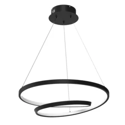 LED luster na sajli LUCERO LED/48W/230V crna