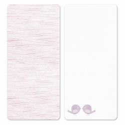 Tots plahta 2/1 pink bird melange 140x 70 140502