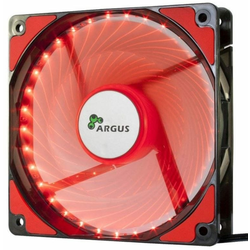 INTER-TECH Argus L-12025 RD rdeč LED 120mm ventilator