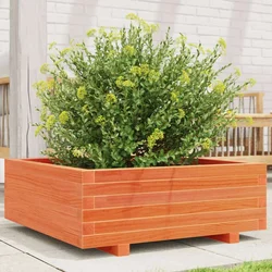 Vrtna sadilica voštano smeđa 70 x 70 x 26,5 cm masivna borovina