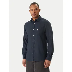 Guess Srajca F6GH06 WG3L0 Mornarsko modra Regular Fit