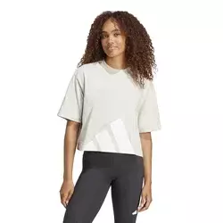 Adidas Ženska majica W Bl Sj Bf T JG8729, Okrugli izrez, Bež