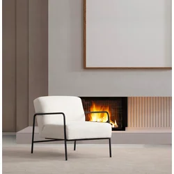 Atelier del Sofa Fotelja Eti Bergere 90x75x70cm Bela