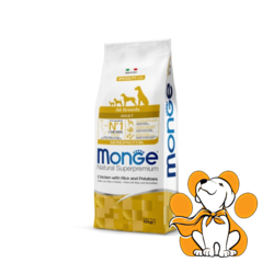 Monge Natural Superpremium All Breeds Adult Chicken 12kg, Hrana Sa Piletinom