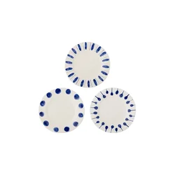 Komplet plitvih krožnikov Bloomingville Linora 28 cm 3-pack