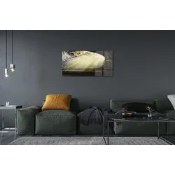 tulup.si Steklena slika Stopnice 125x50 cm 2 obešalnika