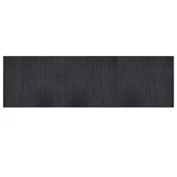 Vidaxl Preproga pravokotna siva 60x200 cm bambus