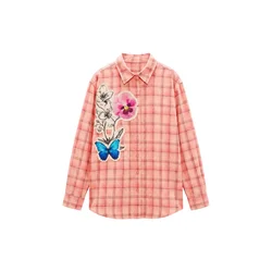 Desigual Bluza azur / orhideja / breskev
