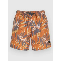 ONeill Cali Floral 16 kopalne hlače orange dipped leaves