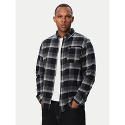Quiksilver Srajca Motherfly Plaid EQYWT04712 Črna Regular Fit
