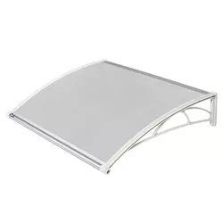Gutta nadstrešnica za vrata 82x120cm bela baza ploca 6mm prozirna ( 996 )