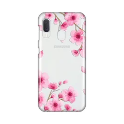 Silikonska maska za Samsung A202F Galaxy A20e Rose flowers Print Skin providna