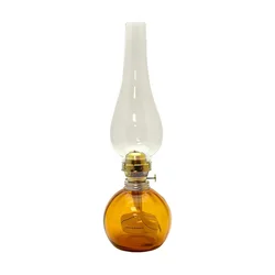 Petrolejska lampa BASIC 38 cm jantarna