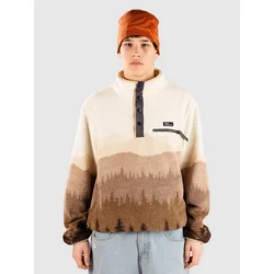 Blue Tomato Patterned Fleece Sweater dark forest