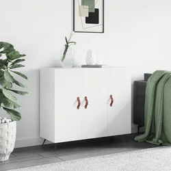 Komoda bijela 90x34x80 cm od konstruiranog drva