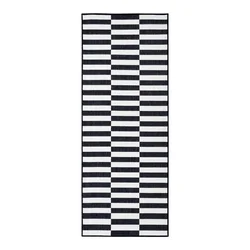 Črno-bel tekač 80x300 cm Viela – Hanse Home