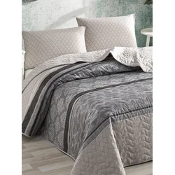 Lessentiel Maison Creative Set prekrivač i 2 jastuka i jastučnice, 200 x 220 cm, Sivi