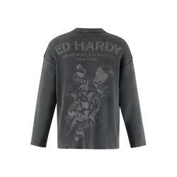 Ed Hardy Pulover temno siva
