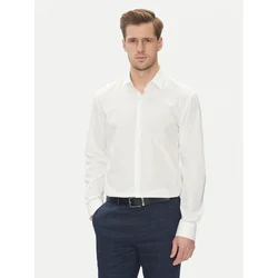 HUGO Srajca Kenno 50539707 Bela Slim Fit