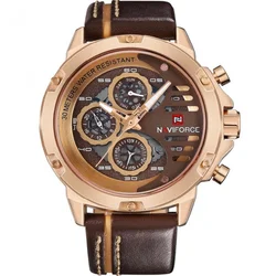 NAVIFORCE PR-2846 sat - Smeđi / Zlatni KP2846