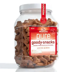 600g Meradog pure Goody prigrizki za pse,losos & riž