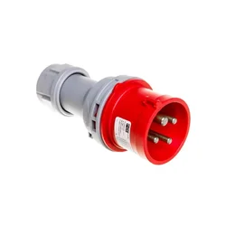 PCE Prenosna vtičnica 16A 4P 400V rdeča IP44 TURBO SHARK 014-6TT