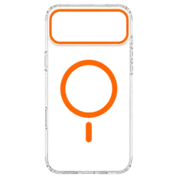 Transparent Color Ring MagSafe maska za iPhone 17 Pro Max – Narandžasta