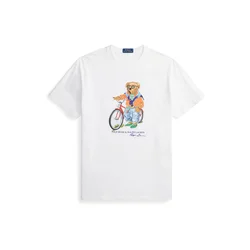 Polo Ralph Lauren Majica oranžna/rdeča/črna/bela