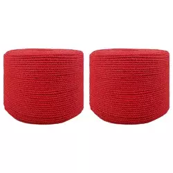 vidaXL Vrv 2 pcs Rdeča Bombaž