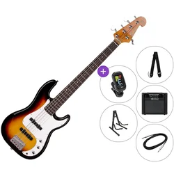 SX SPB62+/5 SET 2 3-Tone Sunburst 5 strunska bas kitara