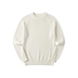 Kleidermafia Pulover Slim Fit Thin Knit Sweater - Ecru ecru