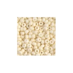Kašaste perle (seed beads) 6/0 4 mm krem