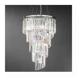 Ondaluce - Kristalni luster na sajli ALEXANDER 10xE14/10W/230V sjajni hrom