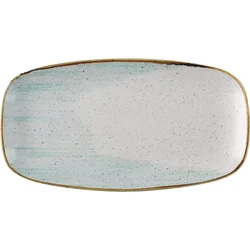 CHURCHILL Stonecast Accents Duck Egg Blue plitev krožnik, dolžina: 355 mm (6 kos)